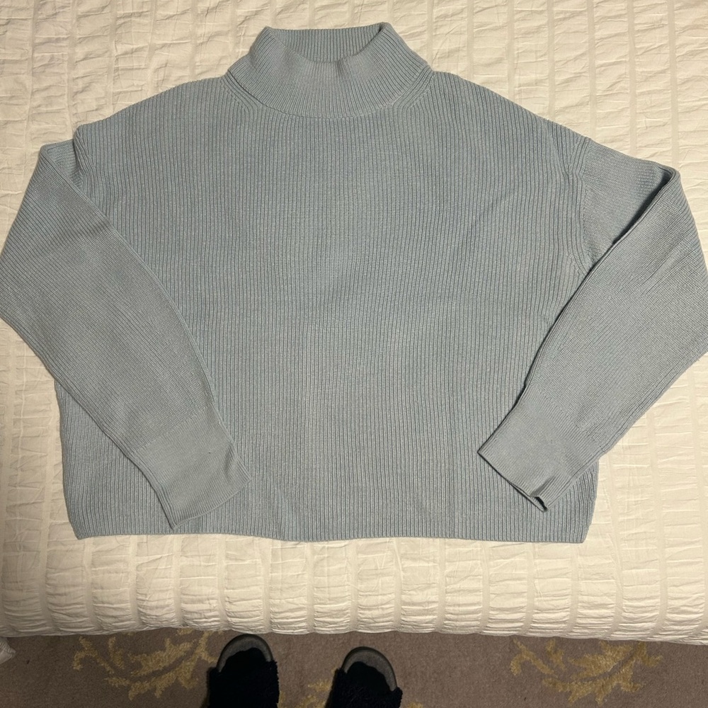 lululemon athletica Light Blue Turtleneck Sweater